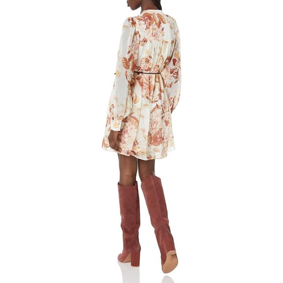 NEW Guess Women's Morgane Dress W2BK12WDWT2 Forest Floral Print White M - Picture 2 of 3